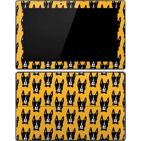 Bouffants and Broken Hearts Boston Terrier Surface Pro Tablet Skin